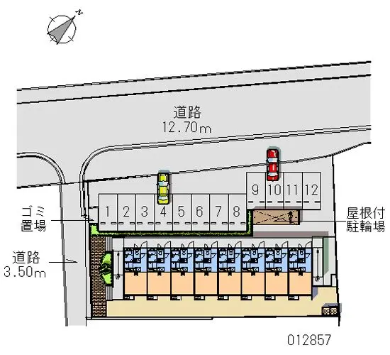 ★手数料０円★府中市府川町　月極駐車場（LP）